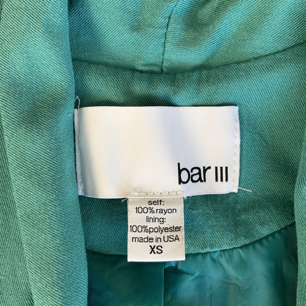 Bar III teal blazer